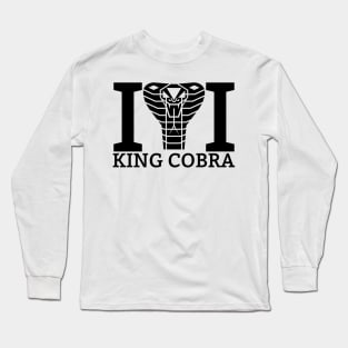 King Snake - Black Long Sleeve T-Shirt